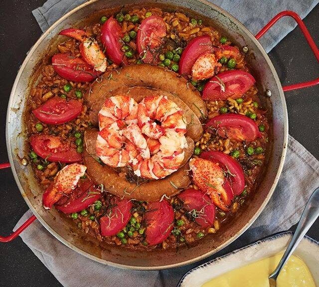 Maine Lobster Paella recipe image