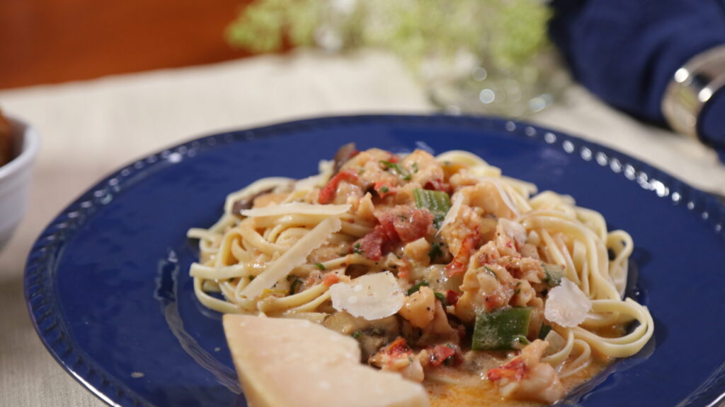 Maine Lobster Sauté With Linguine recipe image