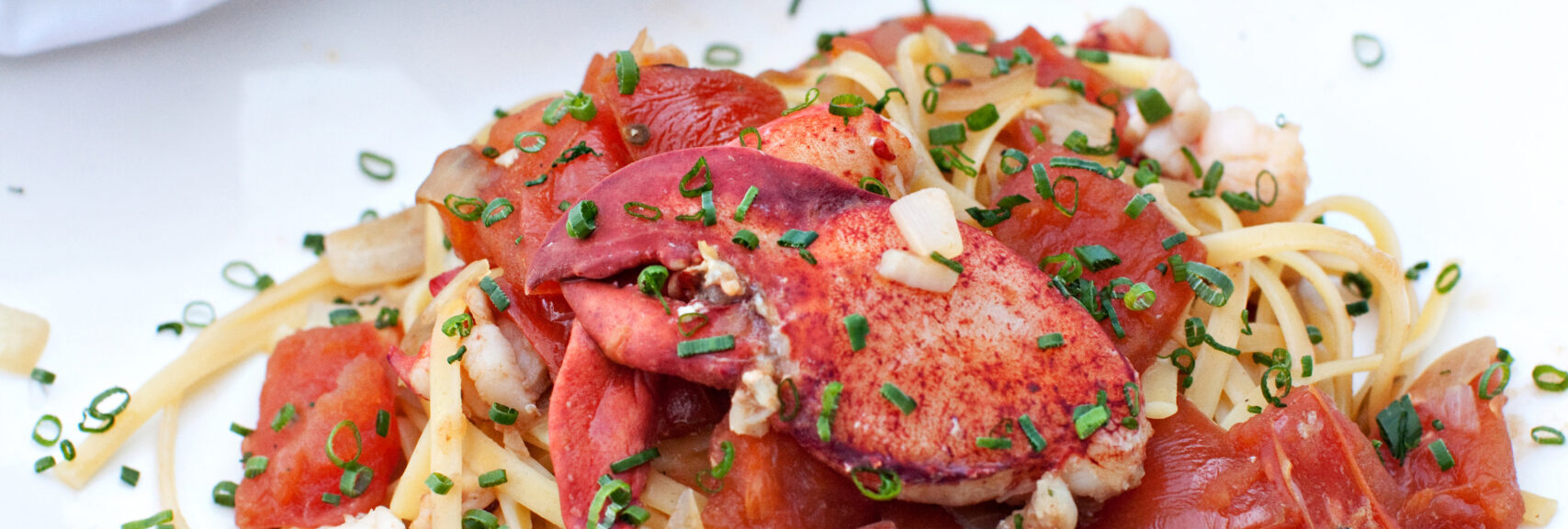 Maine New Shell Lobster Linguine with Chive and Tomato recipe image