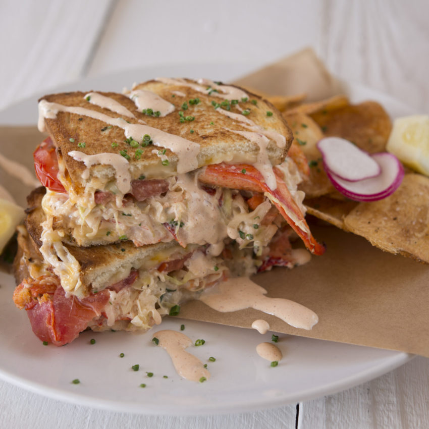 Maine Lobster Grilled Cheese with Everything Sauce recipe image