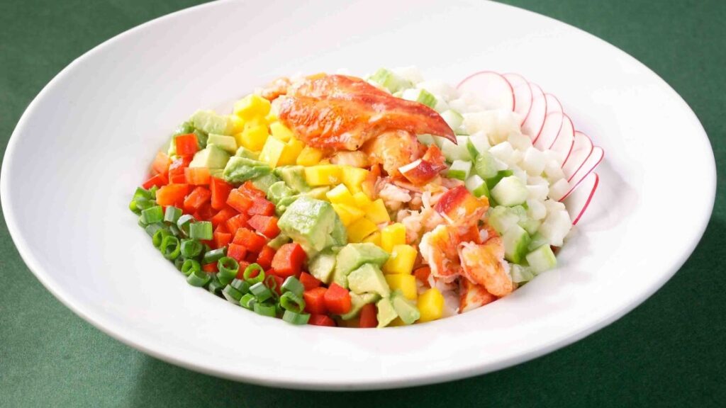 Chopped Vegetable and Maine Lobster Salad recipe image