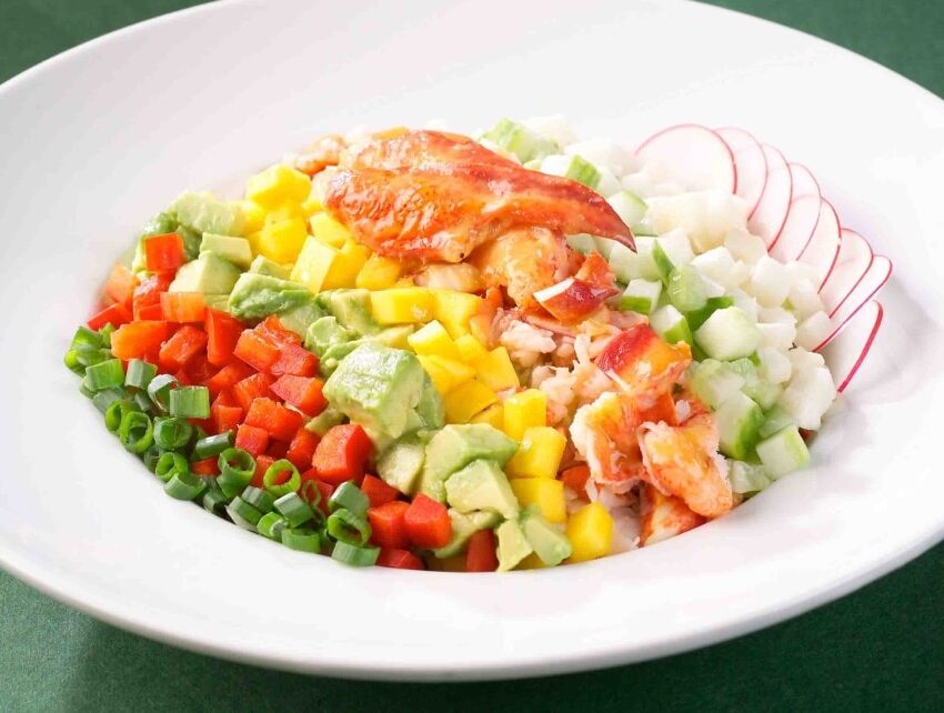 Chopped Vegetable and Maine Lobster Salad recipe image