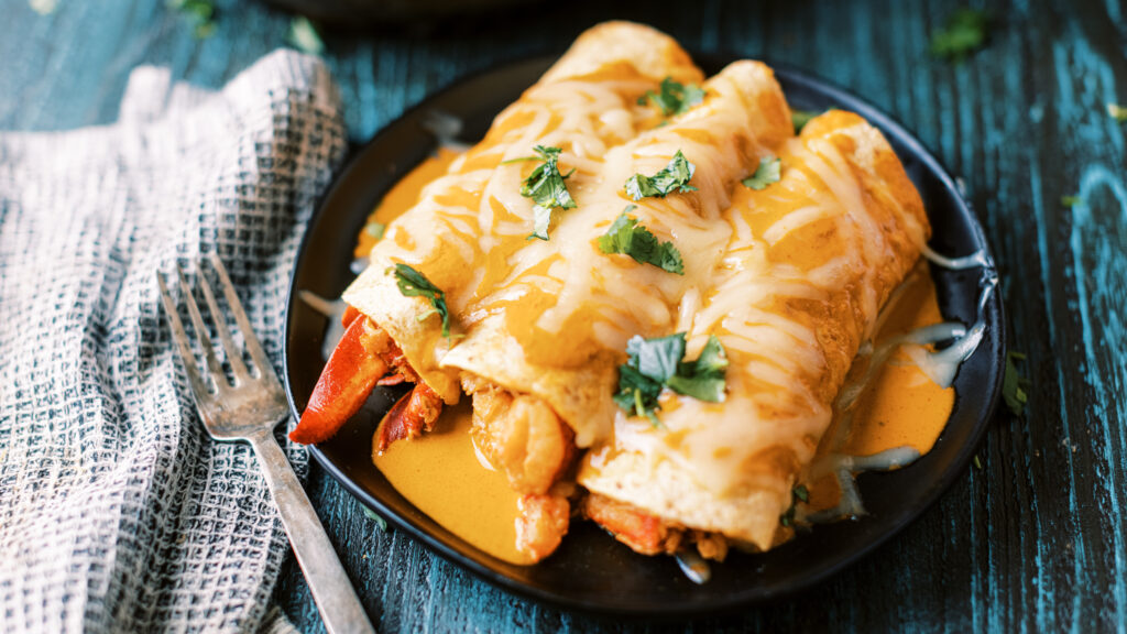 Chipotle Poblano Maine Lobster Enchiladas recipe image