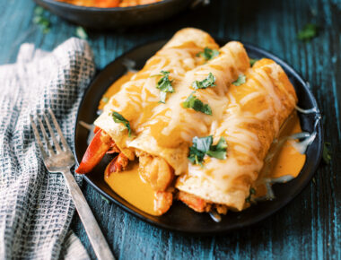 Chipotle Poblano Maine Lobster Enchiladas