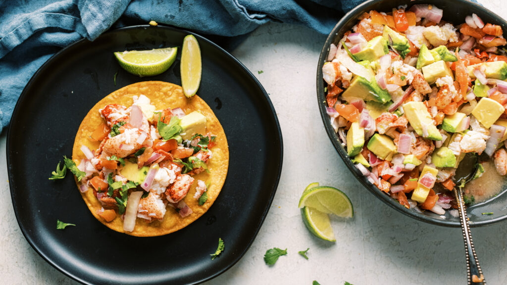 Zesty Lime Maine Lobster Tostada recipe image