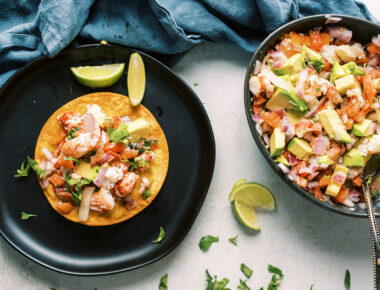 Zesty Lime Maine Lobster Tostada