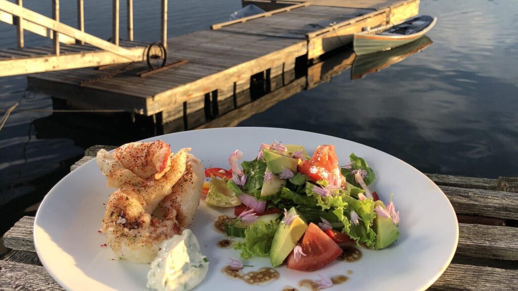 Tempura Fried Maine Lobster with Chive Aioli, Chiles, and Dried Lime recipe image