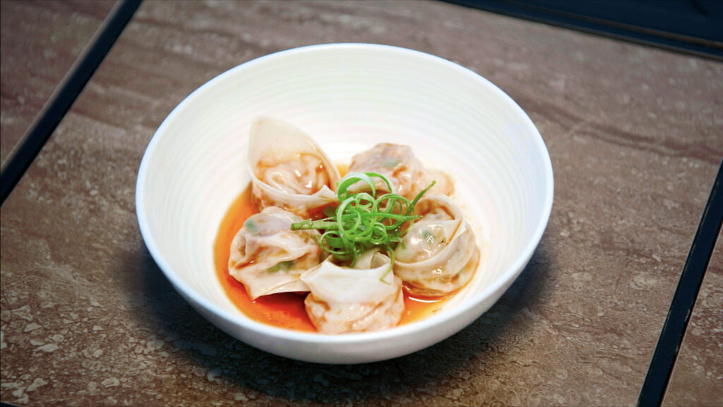 Maine Lobster XO Dumplings with Chili Vinaigrette recipe image