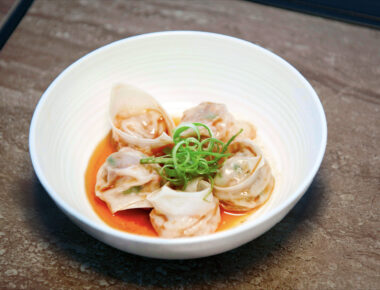 Maine Lobster XO Dumplings with Chili Vinaigrette