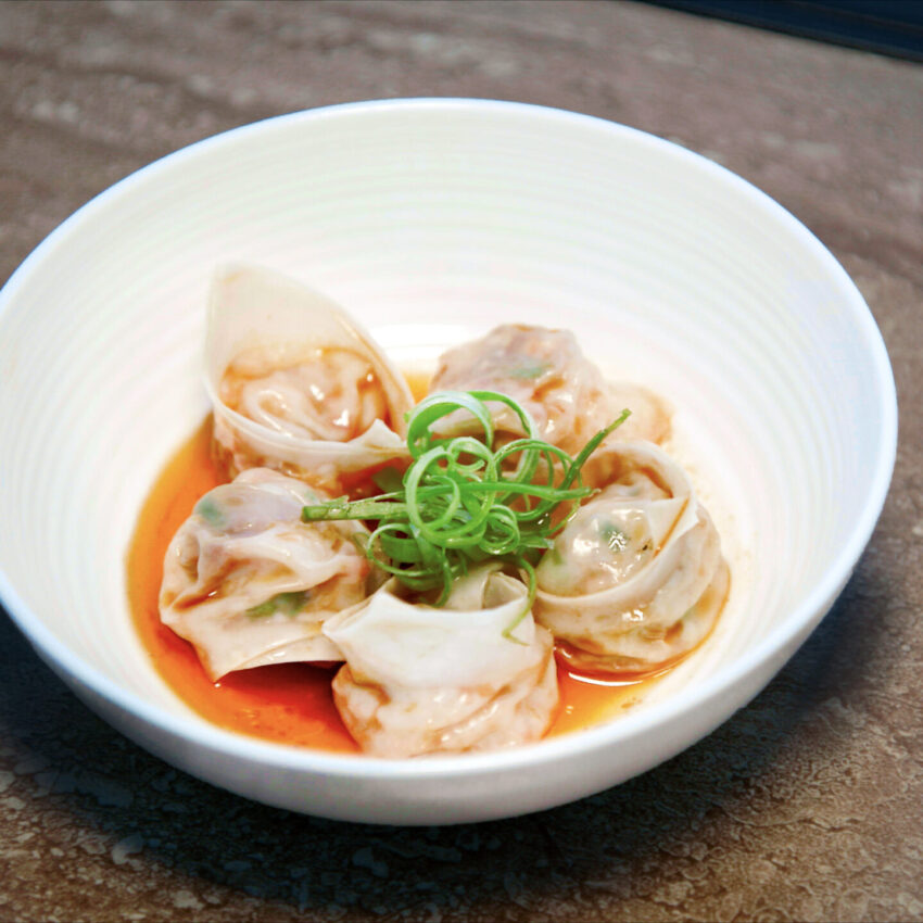 Maine Lobster XO Dumplings with Chili Vinaigrette recipe image