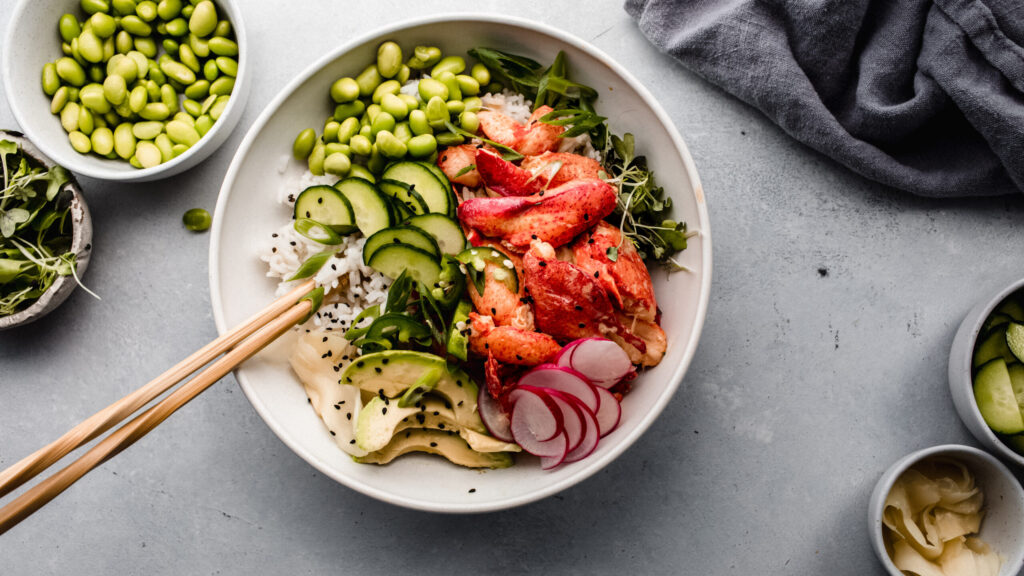 Maine Lobster Poke Bowls recipe image