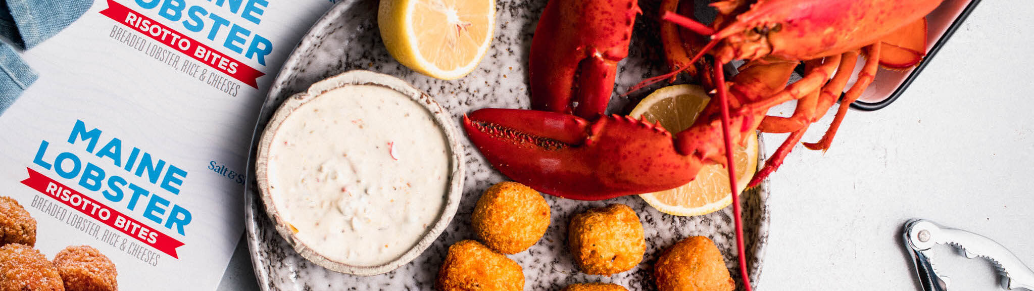 Maine Lobster Risotto Bites with Calabrian Chili Aioli recipe image