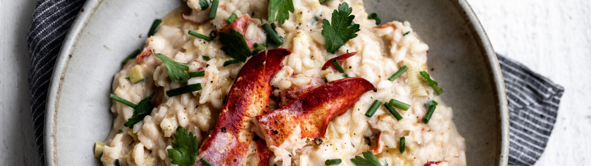 Maine Lobster Risotto with Sautéed Leeks & Gouda recipe image