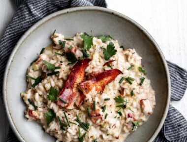 Maine Lobster Risotto with Sautéed Leeks & Gouda