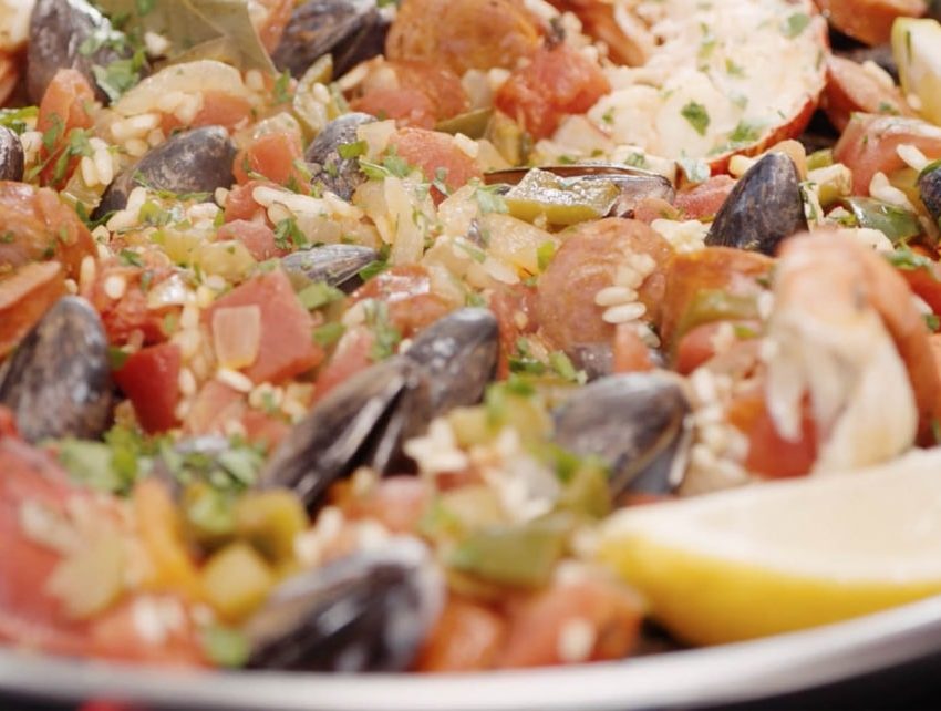 Maine Lobster Paella recipe image