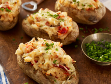 Twice Baked Potatoes with Maine Lobster