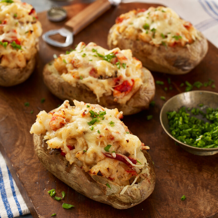 Twice Baked Potatoes with Maine Lobster recipe image