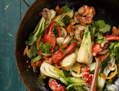 Simple Maine Lobster Stir Fry