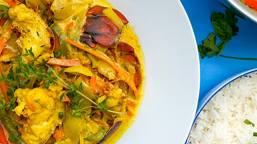 Coconut Curry Maine Lobster recipe image