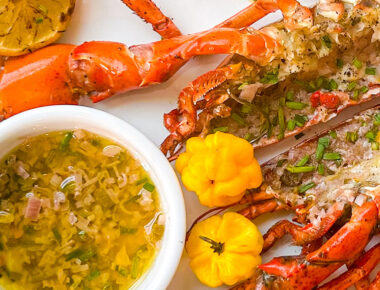 Grilled Whole Maine Lobster with Escovitch Butter