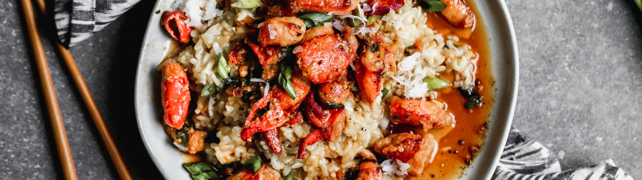 Soy and Maple Lobster with Coconut Rice recipe image