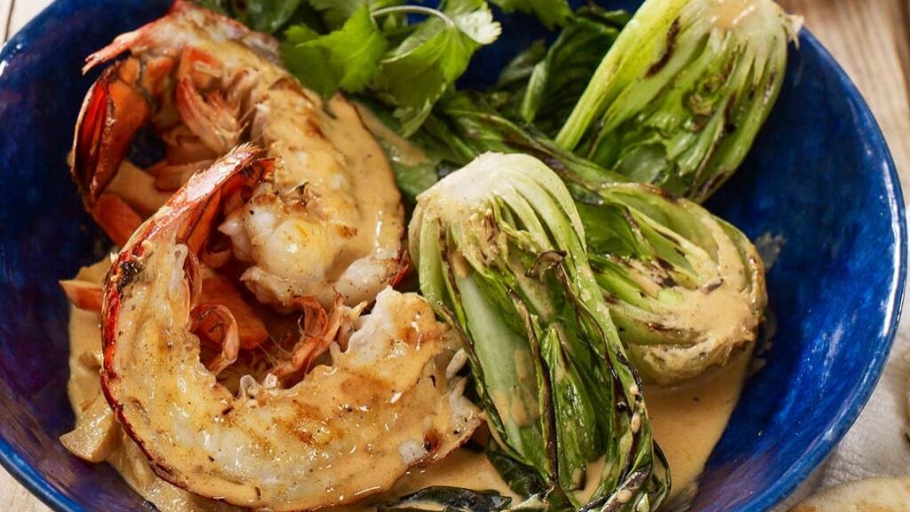 Thai Curry recipe with Grilled Maine Lobster Tails recipe image