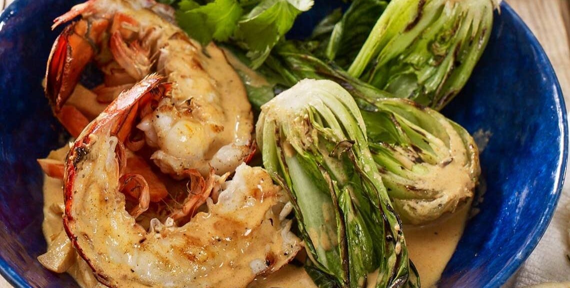 Thai Curry recipe with Grilled Maine Lobster Tails recipe image