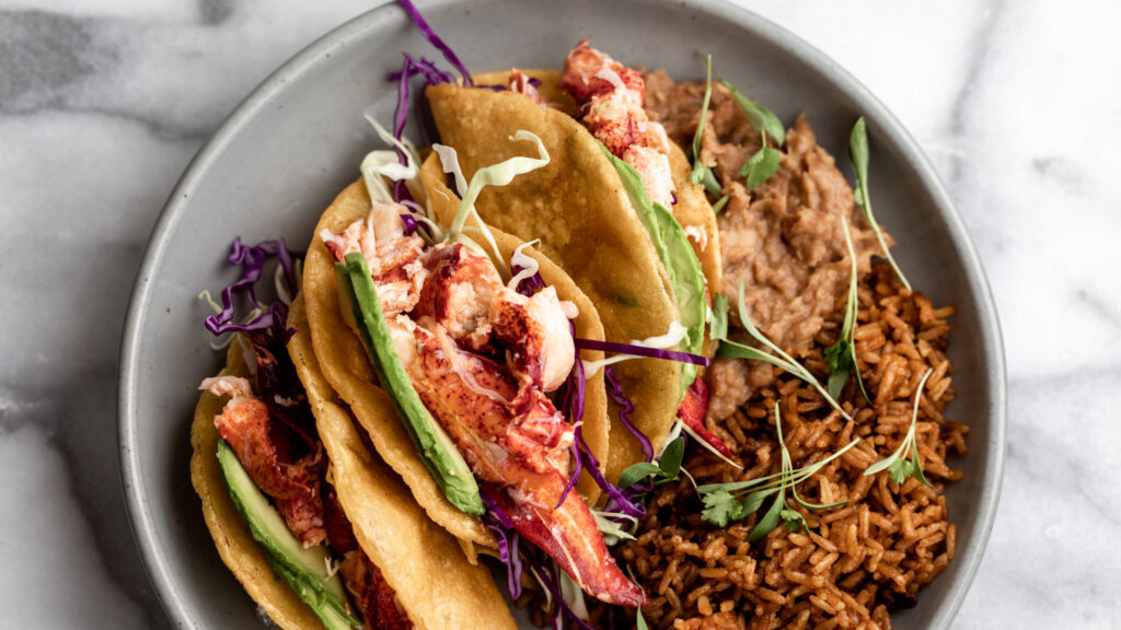 Maine Lobster Truffle Tacos recipe image