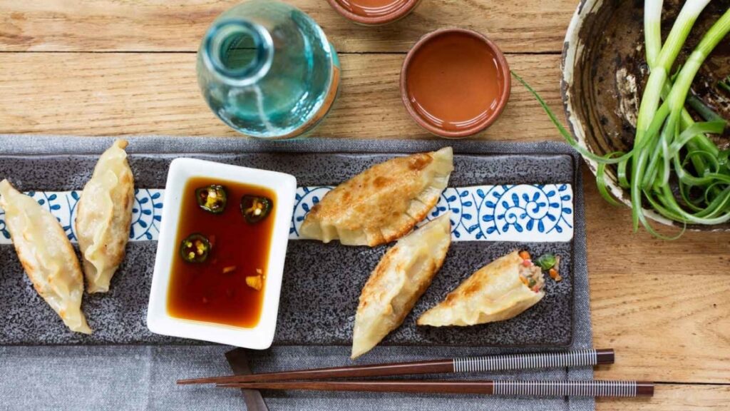 Maine Lobster and Shiitake Potstickers recipe image