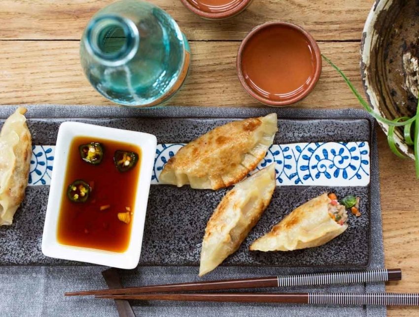 Maine Lobster and Shiitake Potstickers recipe image