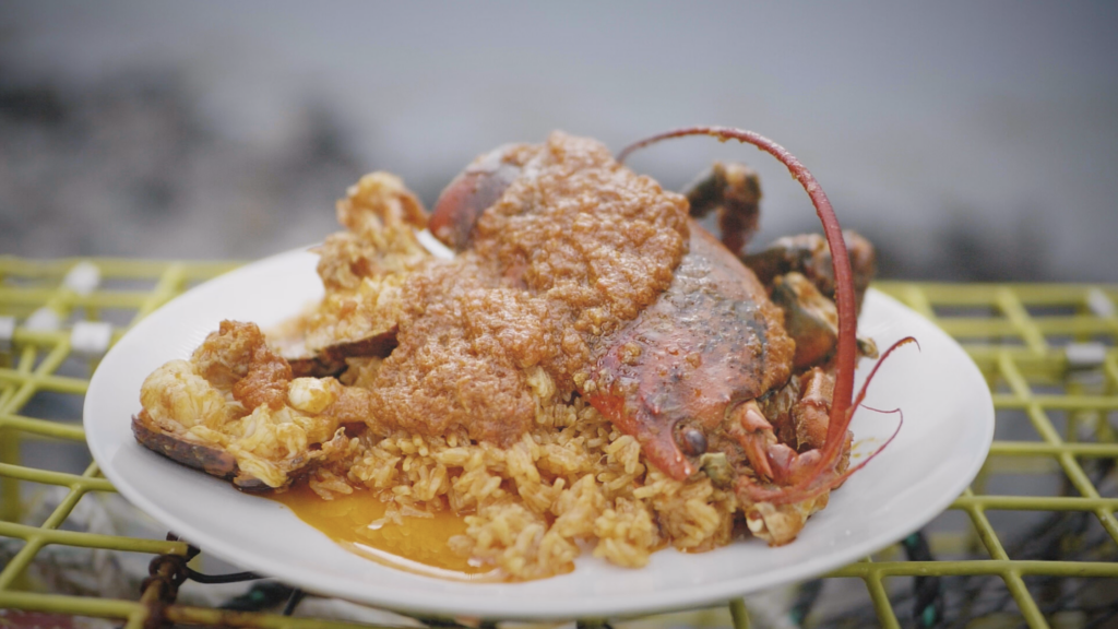 Nigerian Jollof Rice with Maine Lobster Red Stew recipe image